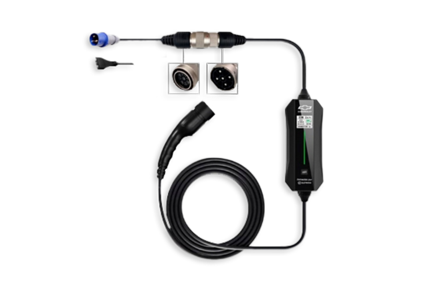 Chevrolet BLAZER EV con cordset de carga dual