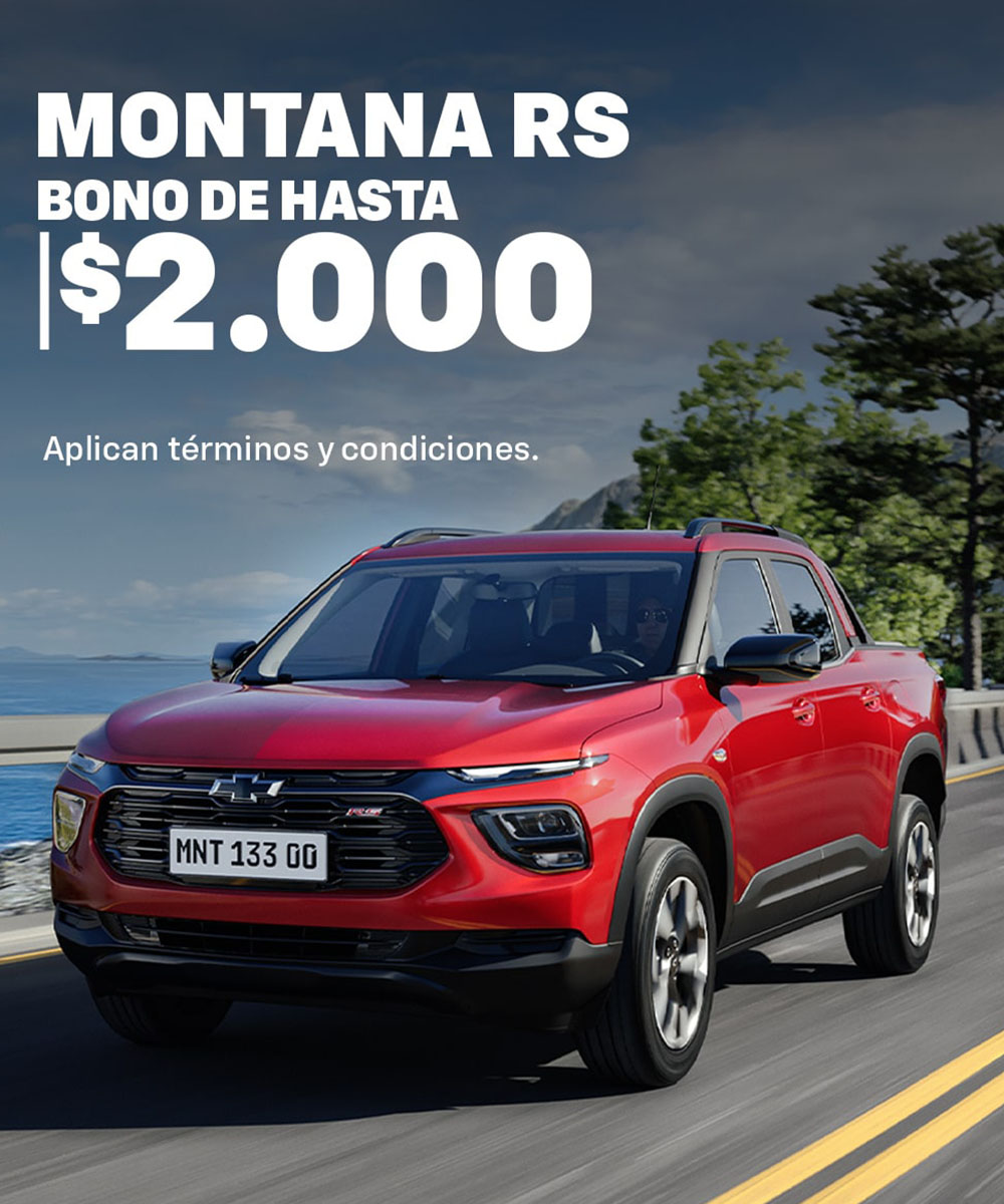 Chevrolet Montana, camioneta compacta ideal para el transporte urbano con gran capacidad de carga.